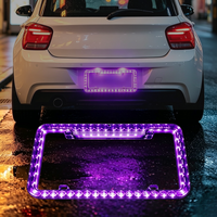 Lumière de plaque d'immatriculation à 48 LED, 3-en-1 (clignotant constant/feu stop/feu de recul), étanche IP65, SMD 2835, norme américaine 12x6 pouces, 5 couleurs