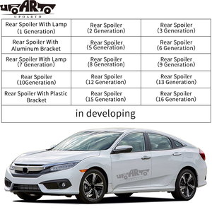 Spoilers de <span class=keywords><strong>voiture</strong></span> berline Accessoires extérieurs comprenant un support de <span class=keywords><strong>becquet</strong></span> de lèvre de coffre arrière universel Aile de berline GT Wing Saloon - Product Image 2
