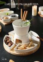 LovingHome Creatief Ecologisch Wit Assortiment Porseleinen Moderne Gedeelde Schaal voor Fruit, Dessert & Snacks