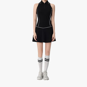 2026 Spring Summer New Arrival Sleeveless Polo Golf <b>Vest</b> Sports Fitness Top Set Women's Slim Fit Tennis Outfit - Product Image 2