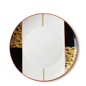 Nouvelle conception d'ustensiles de cuisine, assiettes en porcelaine fine, vente en gros d'assiettes de présentation en porcelaine, assiettes en céramique pour mariage, services de table - Product Image 5