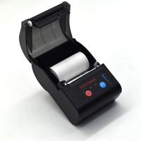 Printer tanpa tinta genggam 2 inci, Printer tanda terima termal 58mm, mesin Printer Label Mini portabel dapat terhubung Bluetooth