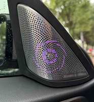 Pour BMW Série G01 G02 Nouvelle X3 X4 – Cache-haut-parleur LED pour voiture, tweeter avec éclairage d'ambiance 11 couleurs, son stéréo HiFi, 12V 36W, intérieur