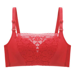 Nuevo estilo, sujetador sexy de encaje sin aros, con forro transpirable, ajustable, copa 3/4, push-up para mujer - Product Image 6