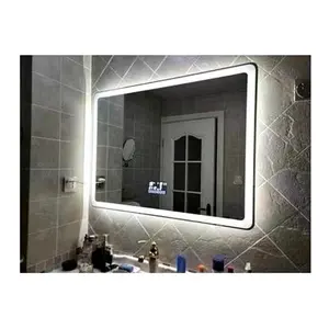 Ronde Bathmirrors Moderne Smart Frameloze Badkamer Ijdelheid Led Spiegel Anti-Fog Spiegel Hotel Huis Badkamer Decoratie, hotel 5Mm/6Mm