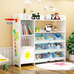 Estantería de madera para niños, armario para niños, estante de almacenamiento de juguetes, muebles de dormitorio - Product Image 3