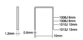 13mm a forma di U Nail Air pinzatore pistola DIY grado 1013J graffette macchina per mobili Cabinet rilegatura pneumatica intaglio - Product Image 5