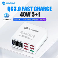 SUNSHINE SS-304Q Chargeur USB rapide à 6 ports, prenant en charge la charge simultanée de plusieurs appareils tels que les téléphones mobiles et les tablettes
