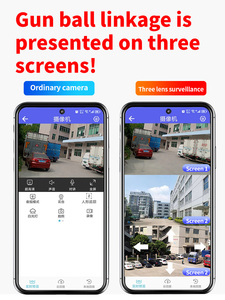 Ipc360home <span class=keywords><strong>Wifi</strong></span> Máy Ảnh 12MP ba ống kính ba màn hình mạng màn hình 360 PTZ tự động theo dõi tầm nhìn ban đêm CCTV Camera an ninh nhà - Product Image 3