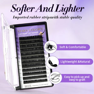 Extensions de Cils Plats Ellipse Indépendants, Noir Foncé Mat, Volume, en Faux Vison Cachemire, Plateaux - Product Image 4