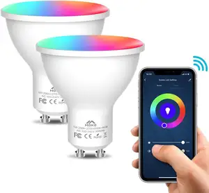 5.5W akıllı ışık LED Spot lamba GU10 akıllı Wifi ampul