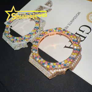 Nouveau Design Couleur Mixte Moissanite GA2100 Buss Down Watch Bezel Collection Custom Made Buss Down Watch Case Band Hip Hop - Product Image 5
