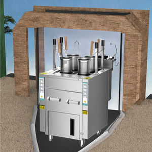 Máquina Comercial Eléctrica de Acero Inoxidable con Elevación Automática de 4/6 Cabezas para Sopa de Fideos de Carne de <span class=keywords><strong>Lanzhou</strong></span>, Olla para Pasta de 12kW con Gabinete - Product Image 4