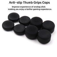 8 en 1 Capuchons de joystick en silicone haute et basse adhérence antidérapants pour Steam Deck et manette Switch Pro Accessoires de jeu