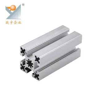 Fabricante de perfiles de extrusión de aluminio con recubrimiento en polvo cuadrado Shanghai 4545