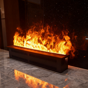 Cheminée électrique 3D à vapeur d'eau avec télécommande, humidificateur, flamme à vapeur, sans chaleur, sûre pour l'intérieur, salon, meuble <span class=keywords><strong>TV</strong></span>, hôtel - Product Image 3