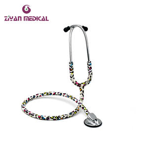 ZY8003 Deluxe Single <b>Stethoscope</b> Electroplated Zinc Alloy Head Printed Design Manual Power Source Class II Instrument-Wholesale - Product Image 1