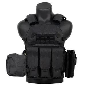 Taktik yelek Molle 600D naylon 6094 avcılık plaka taşıyıcı Paintball CS yelek