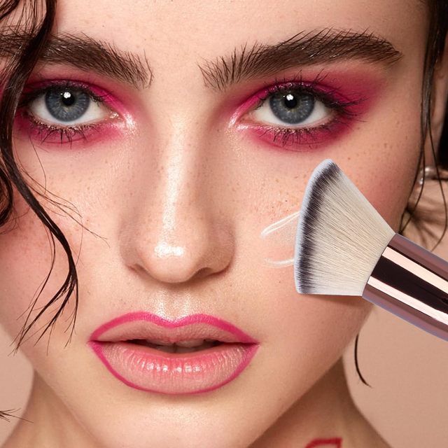 JIY OEM Face Makeup Brush Cheek Forehead Jaw Nose Blending Tool Premium Contour Blush Brush