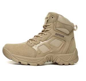 DF688 Stock Summer Outdoor Sports Walking Working <b>Hiking</b> Duty Men Breathable Sports <b>Hiking</b> Ankle <b>Boots</b> Black Desert - Product Image 2
