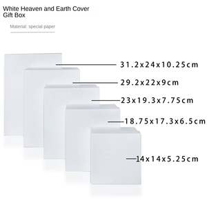 Caja de Regalo Rectangular de Lujo de Alta Gama con Tapa Cielo y Tierra, Embalaje de Papel Artístico Especial, Caja Vacía Personalizada al por Mayor con Impresión UV - Product Image 4