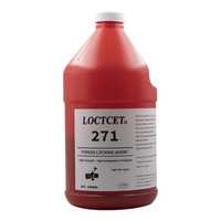 LOCTCET 271 1L Threadlocker Haute Résistance Anaérobie Rouge Lubrifiant Automobile Epoxy Cyanoacrylate Acrylique Adhésif Travail du Bois