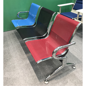 เก้าอี้เลานจ์รอเก้าอี้เหล็กแ<span class=keywords><strong>บ</strong></span><span class=keywords><strong>บ</strong></span><span class=keywords><strong>บ</strong></span>ูติกเฟอร์นิเจอร์<span class=keywords><strong>บ</strong></span>้านสีเทา3ที่นั่ง - Product Image 2