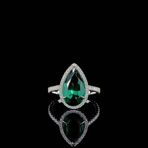 <b>Indian</b> Manufactured Beautiful Bridal Moissanite Diamond <b>Ring</b> For Women Wedding Jewelry And Fashion Use Available At Export Price - Product Image 4