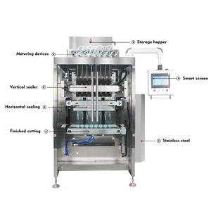 Máquina automática de envasado de 8 carriles para sobres de jugo, helados y caramelos, máquina de sellado trasero multicanal para paletas heladas - Product Image 2