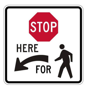 Sinais de Advertência de Trânsito Personalizados em Alumínio para Segurança de Pedestres em Estacionamentos, 2mm de Espessura, Reflexivos - Product Image 3