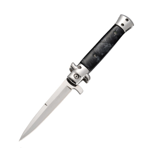 Cuchillo Plegable HL Factory con Mango de Madera y Hoja de Acero 3CR13, Alta Dureza, Multifuncional, para Campismo y Supervivencia al Aire Libre - Product Image 1