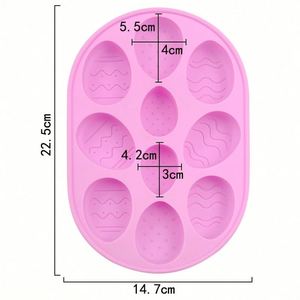 Molde de silicona reutilizable para jabón, velas y pasteles con forma de huevo, para hacer a mano, ideal para festivales de Pascua, OEM/ODM, disponible en fábrica y en stock. - Product Image 2