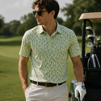 Polo de golf pour hommes, manches courtes, anti-humidité, séchage rapide, toucher doux, extensible dans 4 directions, design personnalisé, OEM ODM, vêtements de sport