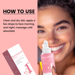 Sérum Doux à la Niacinamide + Peptide Rose 12 : Apaise les Rougeurs, Répare la Barrière Cutanée, Illumine les Teints Ternes, Utilisation Quotidienne Après le Nettoyage 30ml - Product Image 6