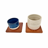 Tasse à café en céramique mate sans anse personnalisée, idéale pour les cadeaux promotionnels, les voyages et l'hôtellerie