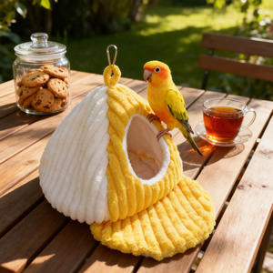 Nid d'oiseau pour perroquet, en coton chaud pour l'automne et l'hiver, motif pivoine, peau <span class=keywords><strong>de</strong></span> tigre, spécial hiver, amovible et lavable - Product Image 2