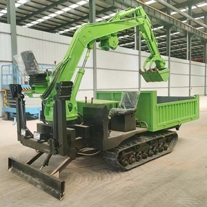 Multifunctionele Bouwmachines Mini Crawler Dumper Met Graver 5 Ton Kleine Rupsband Transporter Dumper Graafmachine - Product Image 4