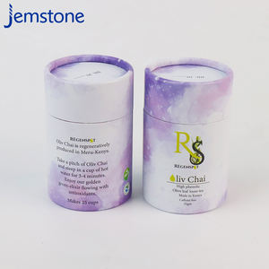 Tubes en papier kraft biodégradables de qualité alimentaire pour thé aux herbes, couleur personnalisée, carton vide pour l'emballage du thé, vente en gros - Product Image 2