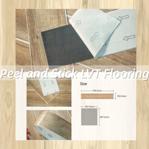 <strong>PVC</strong> <strong>Vinyl</strong> <strong>Flooring</strong> LVT Tiles <strong>Vinyl</strong> Tiles Self-Adhesive Thickened Fire-Retardant Easy-Install for Hotel Office and Living Room - Product Image 4