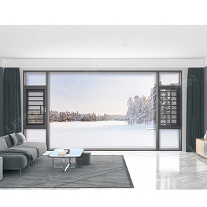 NAFS USA Standard Windproof Push Out Fenêtre en verre à battant en aluminium Fenêtre à battant en aluminium de sécurité - Product Image 5