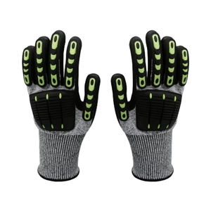 Guantes De seguridad industriales resistentes a cortes SONICE Material TPR Guantes De impacto para trabajo mecánico de construcción de campos petrolíferos - Product Image 2