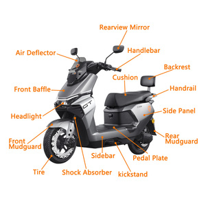 <span class=keywords><strong>Garde</strong></span>-<span class=keywords><strong>boue</strong></span> avant et <span class=keywords><strong>arrière</strong></span> de haute qualité, pièces de rechange standard d'origine compatibles avec la <span class=keywords><strong>trottinette</strong></span> <span class=keywords><strong>électrique</strong></span> Yadea - Product Image 1