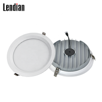 Nouveau design 2027 – Plafonnier LED encastré rond de 8 pouces, 30W/40W, CCT sélectionnable, intensité variable, certifié CE RoHS