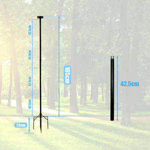Mangeoire à oiseaux de jardin JH-Mech pour mangeoire à oiseaux suspendue Construction de haute qualité Mangeoire à oiseaux légère en fer - Product Image 2