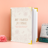 Journal de planificateur de prière imprimé B5 personnalisé Manifestation inspirante Affirmation Bible Gratitude Soins personnels Cahier de bien-être