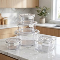 Boîte de conservation alimentaire pour réfrigérateur/congélateur avec fonction de minuterie, organiseur portable et drainable pour légumes et fruits