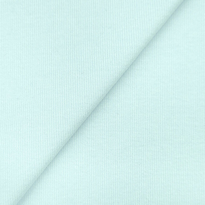 Tissu en coton côtelé 100% vert menthe clair, doux, extensible et agréable pour la peau, idéal pour la confection de vêtements, vente en gros - Product Image 4