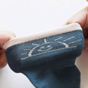 Chaussettes pour garçons et filles nouveau-nés de 6 à 12 mois, logo jacquard, mi-mollet, coton peigné respirant, personnalisables, ODM OEM, lot de 10 paires, BSCI - Product Image 6