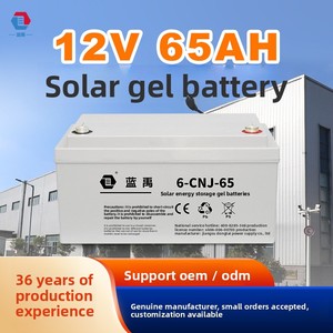 แบตเตอรี่เจลโซลาร์ Lanyu 12v65ah รุ่น 6-CNJ-65 สำหรับเก็บพลังงาน ผลิตตามสั่งจากโรงงาน รับประกันสามปี ไม่ต้องบำรุงรักษา แบตเตอรี่ตะกั่ว-กรด - Product Image 5