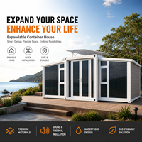Maison conteneur en acier extensible de 20 pieds avec design moderne et construction en panneaux sandwich pour bureaux et commerces